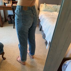 Levi’s 550 high rise jeans